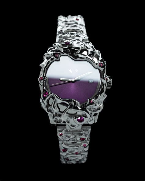 silver core with rhodolite garnet watch|rhodolite garnet stone.